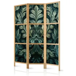 parawan-japonski-panelowy-3-czesci-zielone-liscie-natura-rosliny-135x172