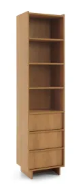 regal-waski-sumi-w-kolorze-dab-karmelowy