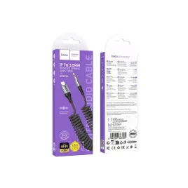 kabel-aux-jack-35-mm-do-lightning-hoco-15-m-upa33a-czarny