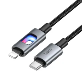 kabel-z-diodami-led-usb-c-do-lightning-hoco-pd-27w-12m-czarny