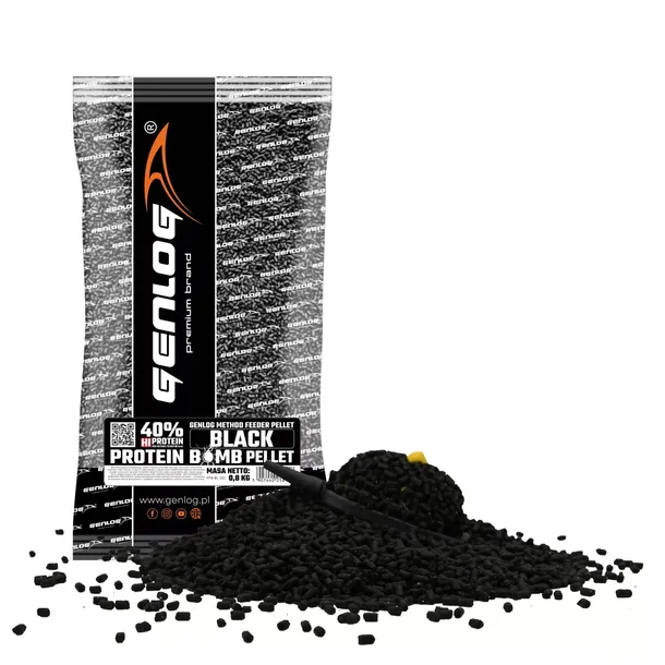 Pellet GENLOG Protein BOMB Method Feeder MF 2mm 800g BLACK