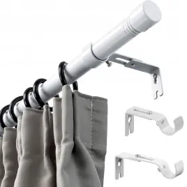 karnisz-regulowany-76-do-365-cm-bialy-stal-nierdzewna-drazek-metalowy