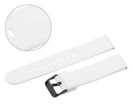 pasek-silikonowy-pacific-20-mm-u03-bialy-z-teleskopami-czarna-sprzaczka