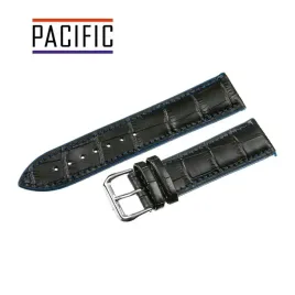 pasek-silikonowy-pacific-20-mm-u18-krokodyl-czarny-niebieskie-przeszycie