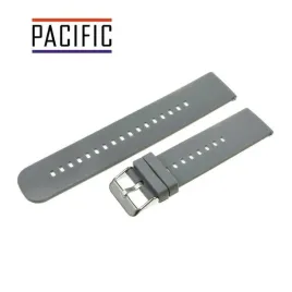 pasek-silikonowy-pacific-20-mm-u27-ciemny-szary-srebrna-sprzaczka