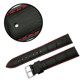 pasek-reda-20mm-xl-krokodyl-czarny-pasek-czerwone-przeszycie