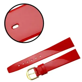 pasek-reda-18mm-gladki-czerwony-pasek-zlota-sprzaczka-lakierowany