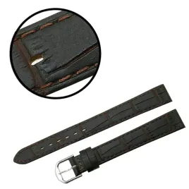 pasek-reda-14mm-krokodyl-ciemnobrazowy-paseksrebrna-sprzaczkamatowy