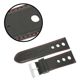 pasek-reda-24mm-gladki-z-dziurami-czarny-pasek-czerwone-przeszycie