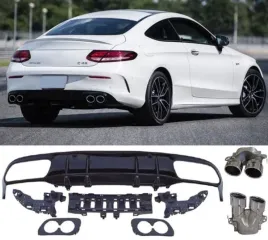 dyfuzor-mercedes-c205-a205-look-c43-amg-chrome