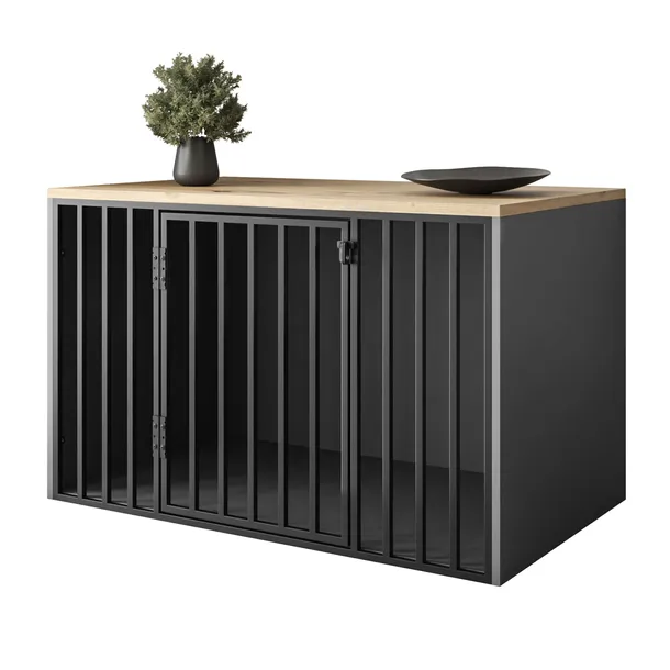 Klatka kennelowa dla psa 135x85x105 - kennel mebel nowoczesna klatka do domu