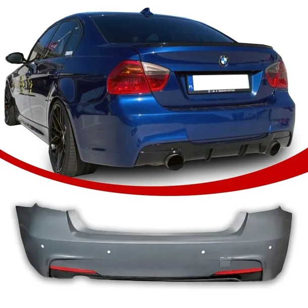 TYLNY ZDERZAK BMW E90 M-PAKIET BODYKIT TYLNY PDC+DYFUZOR