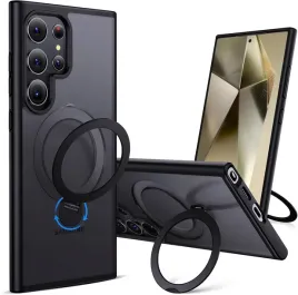 aunote-etui-magsafe-samsung-galaxy-s24-ultra-ring-podstawka-matowe-czarne