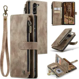 caseme-skorzane-etui-do-samsung-galaxy-s23-stojak-portfel-brazowy