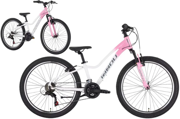 Rower dziecięcy 24" TABOU TOPSHE rama 11" biały - purpurowy R26