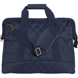 reisenthel-allrounder-l-torba-rhombus-midnight-zlota