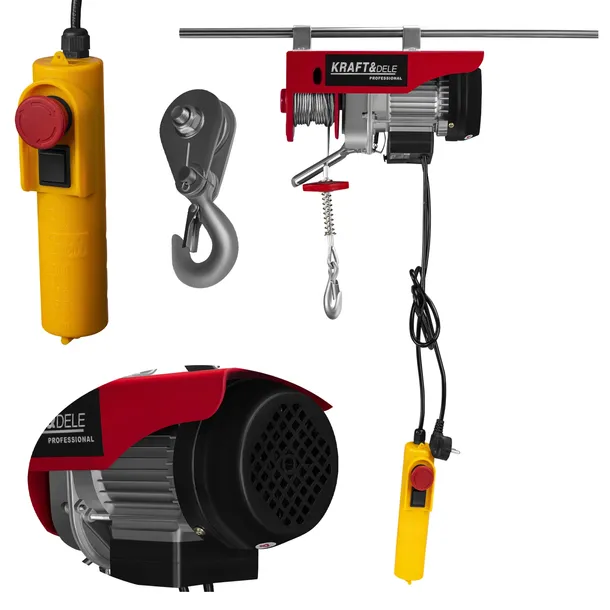 Wyciągarka Wciągarka Elektryczna 230V 1200W 300/600kg 12 m
