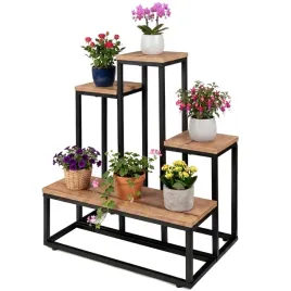 kwietnik-stojacy-stojak-na-kwiaty-4-polki-metal-loftowy-dab-craft-czarny