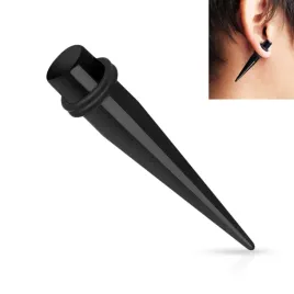 rozpychacz-czarny-do-ucha-16mm-o-ring-prosty-taper-rozciaganie-ucha