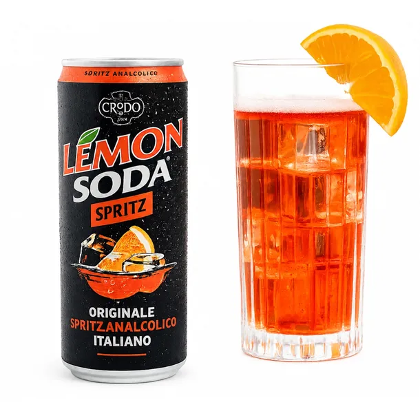 Napój gazowany Lemon Soda Spritz 330ml gorzki bez alkoholu smak aperol