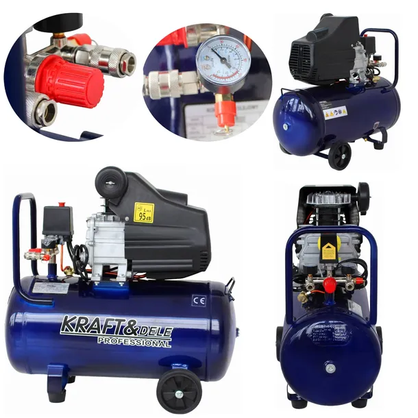 Kompresor Olejowy 50L 230V 2.8 kW/3.8 HP 8Bar 2880 RPM 205 L/min