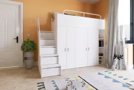 lozko-pietrowe-kiki-2-max-90x200-ze-schodkami-i-szafami-bialy-mat