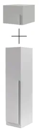 szafa-z-nadstawka-jednodrzwiowa-waska-slupek-50-cm-braga-05-szary