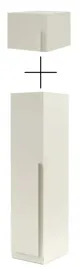 szafa-z-nadstawka-jednodrzwiowa-waska-slupek-50-cm-braga-05-kaszmir