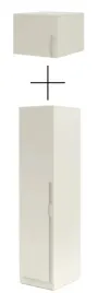 szafa-z-nadstawka-jednodrzwiowa-waska-slupek-50-cm-braga-05-kaszmir