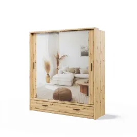 szafa-przesuwna-200-cm-arti-ar-05-dab-artisan-z-lustrami