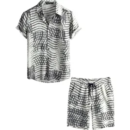 meski-komplet-letni-koszula-hawajska-spodenki-casual-stylowy-bialy-xl