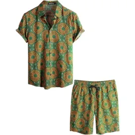 meski-komplet-letni-koszula-hawajska-spodenki-casual-stylowy-zielony-s