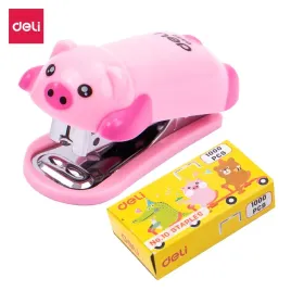 deli-zszywacz-do-15-kartek-zszywki-10-swinka-rozowy