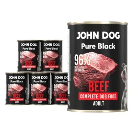 mokra-karma-dla-psa-john-dog-pure-black-adult-mono-wolowina-6x400g