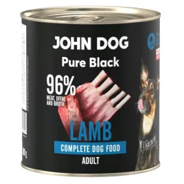 mokra-karma-dla-psa-john-dog-pure-black-adult-mono-jagniecina-800g
