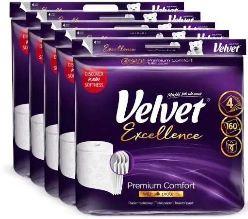Velvet papier toaletowy Premium Comfort 5x9 rolek