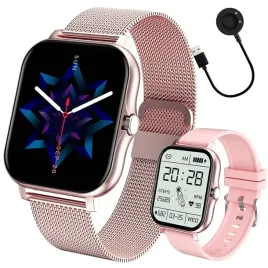 smartwatch-zegarek-damski-meski-gumowy-pasek-sport-bluetooth-rozmowy-rozowy