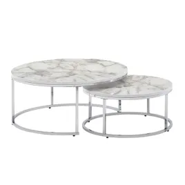 stolik-kawowy-2-czesciowy-o80-o60-cm-marmur-bialy-srebrny-nowoczesny-zestaw