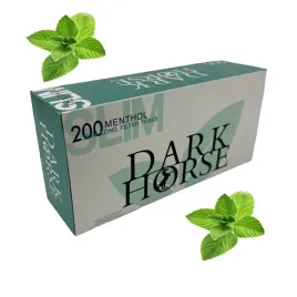 gilzy-papierosowe-dark-horse-slim-menthol-200-szt-tutki-biale-mietowe-65m