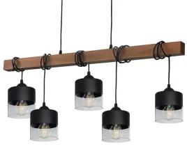drewniana-lampa-wiszaca-sufitowa-zyrandol-plafon-led-e27-szklane-klosze