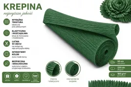 krepina-wloska-180g-zielona-ciemna-50cm-250cm-gruba-bibula-ozdobna-prezent