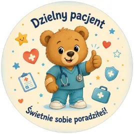 etykiety-naklejki-dzielny-pacjent-z-misiem-medykiem-5-cm-12-szt-papier-mat