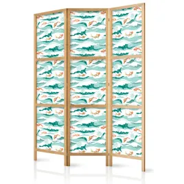parawan-japonski-panelowy-3-czesci-orientalne-ryby-fale-ocean-boho-135x172