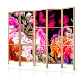 parawan-japonski-panelowy-5-czesci-kolorowe-kwiaty-piwonie-peonie-225x172