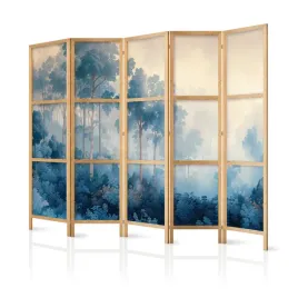 parawan-japonski-panelowy-5-czesci-niebieski-las-pejzaz-mgla-boho-225x172