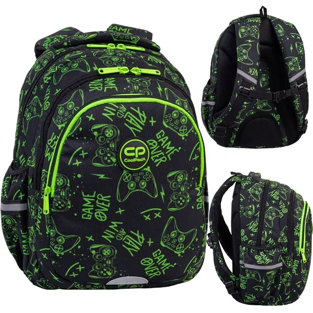 COOLPACK JERRY PLECAK SZKOLNY MŁODZIEŻOWY TRZYKOMOROWY GAME NIGHT 21L