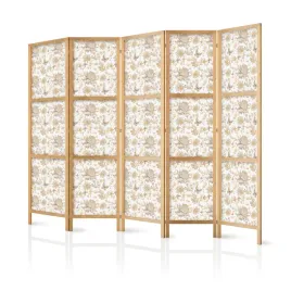 parawan-japonski-panelowy-5-czesci-bezowe-kwiaty-chryzantemy-motyle-225x172