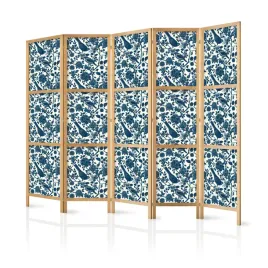 parawan-japonski-panelowy-5-czesci-ptaki-roze-kwiaty-natura-boho-225x172