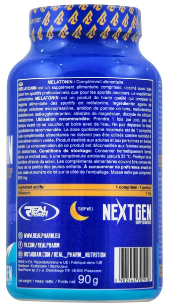 real-pharm-melatonine-180-tabletek-postac-tabletki