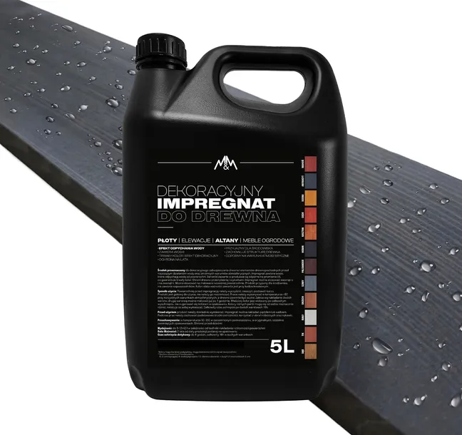 IMPREGNAT farba do drewna M&M antracyt 5l hydrofobowy POLSKI PRODUCENT